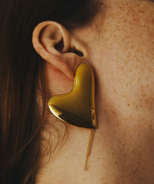 Heart Plate ピアスLAPUIS