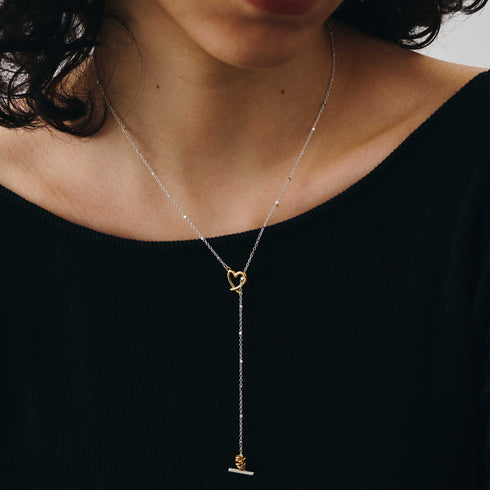 Line Coil Heartネックレス LAPUIS