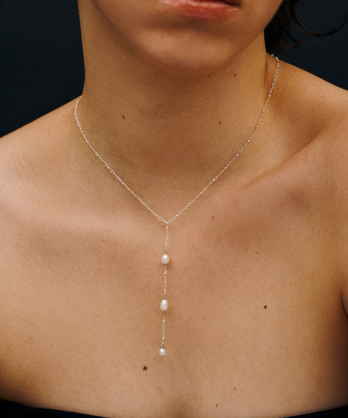SV925 Drop Pearlネックレス LAPUIS