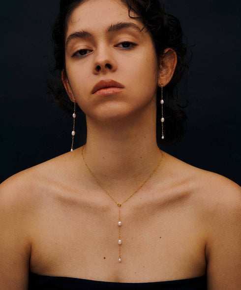 SV925 Drop Pearlネックレス LAPUIS