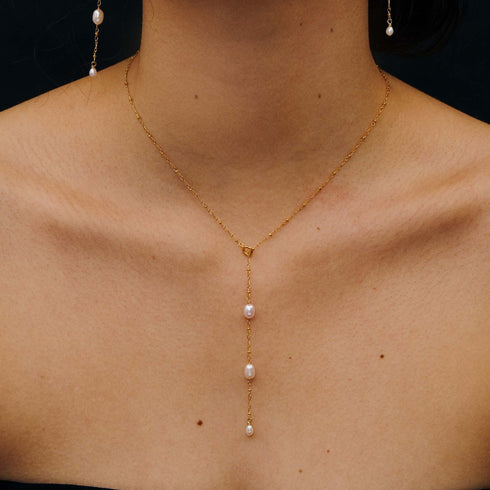 SV925 Drop Pearlネックレス LAPUIS