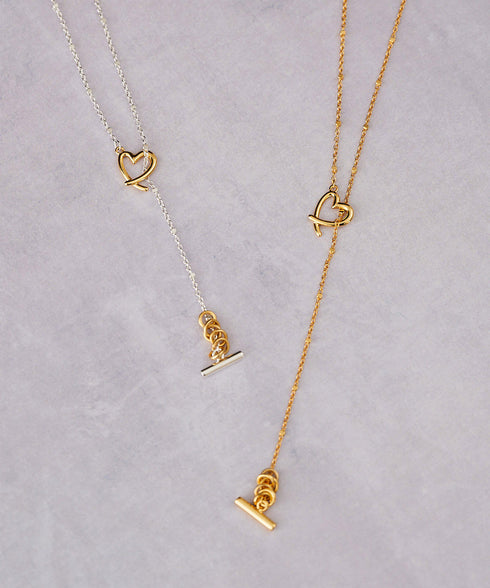 Line Coil Heartネックレス LAPUIS