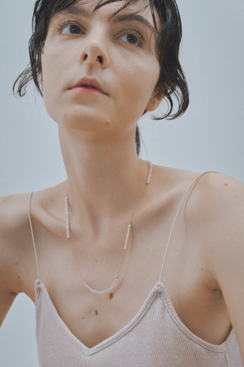 Natural stone chain necklace