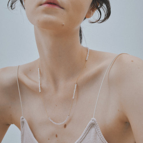 Natural stone chain necklace