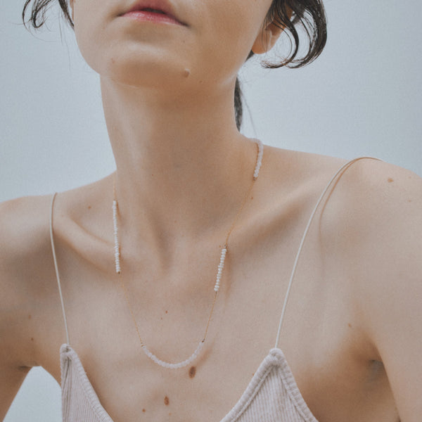 Natural stone chain necklace