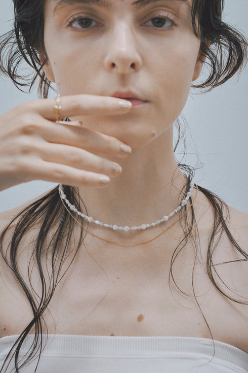 Natural stone Double necklace