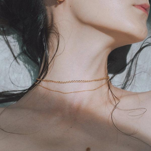 Double chain necklace