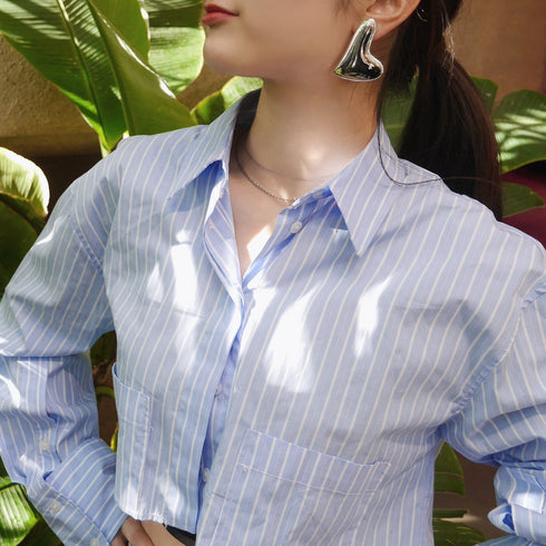 Heart Plate イヤリングLAPUIS