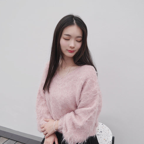 Natural stone chain necklace