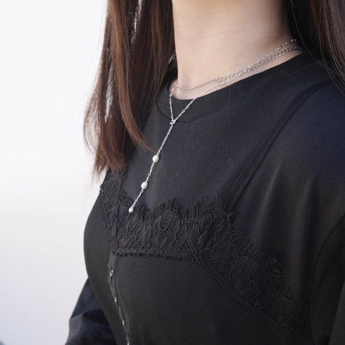 SV925 Drop Pearlネックレス LAPUIS