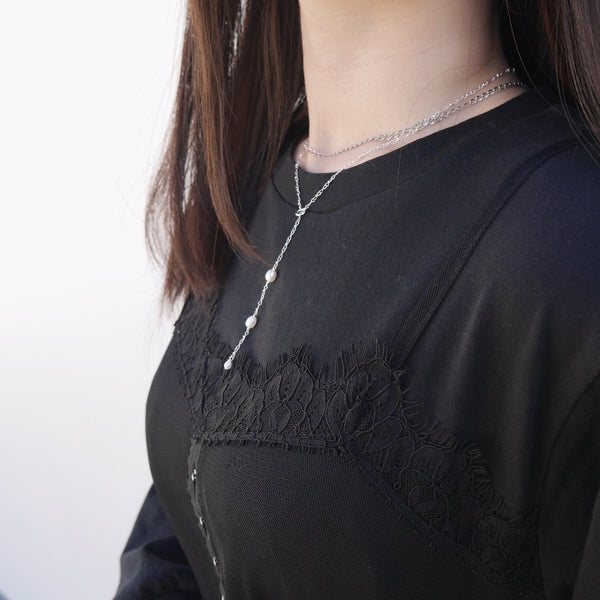 SV925 Drop Pearlネックレス LAPUIS