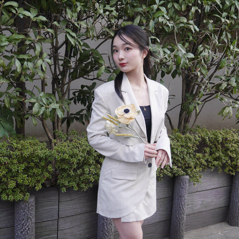 LOVECO bouquet yellow check