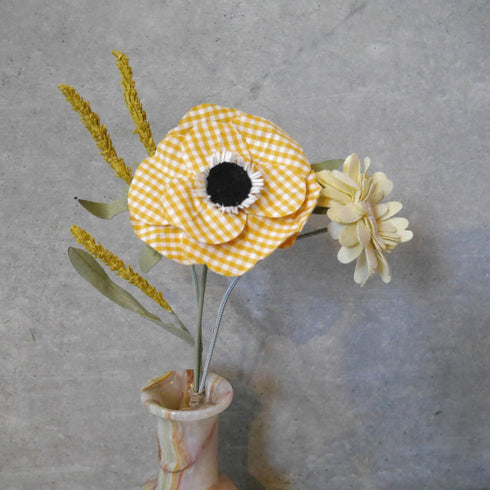 LOVECO bouquet yellow check