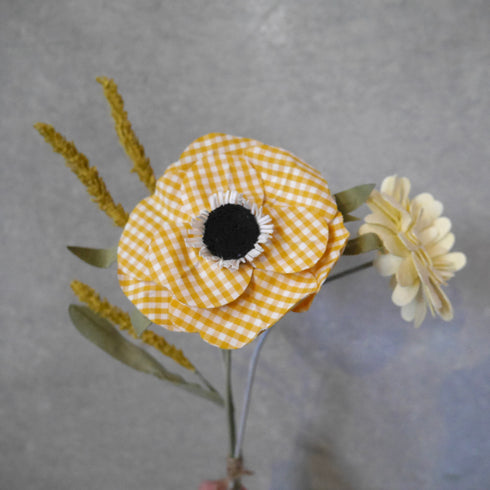 LOVECO bouquet yellow check