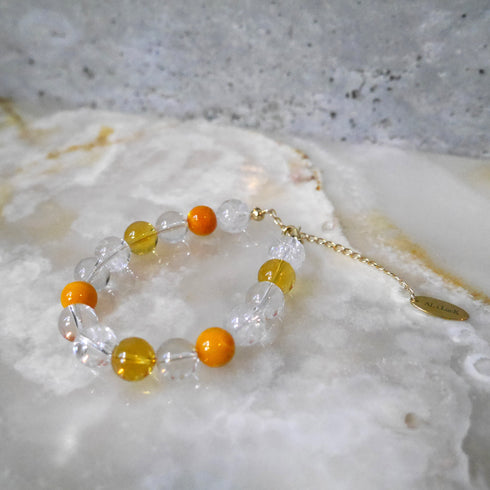Power stone bracelet ORANGE