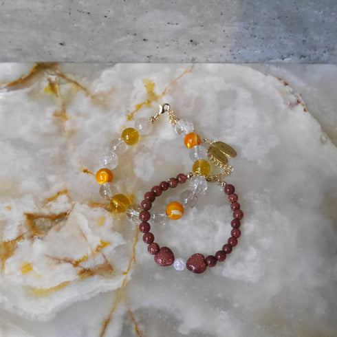 Power stone bracelet BROWN