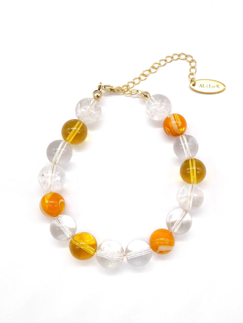 Power stone bracelet ORANGE