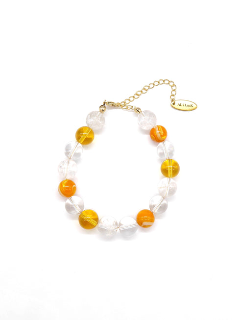 Power stone bracelet ORANGE