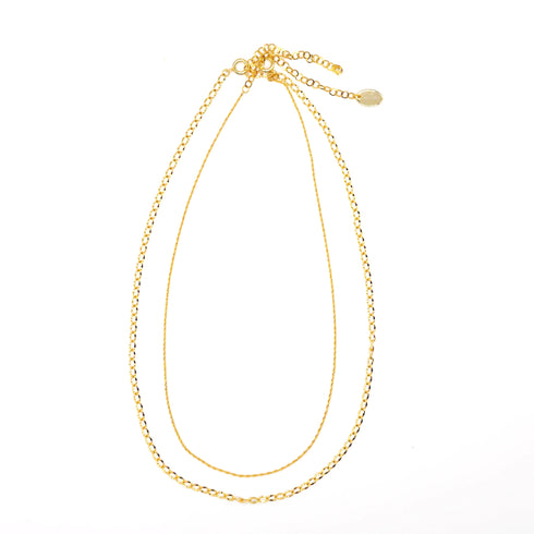 Double chain necklace