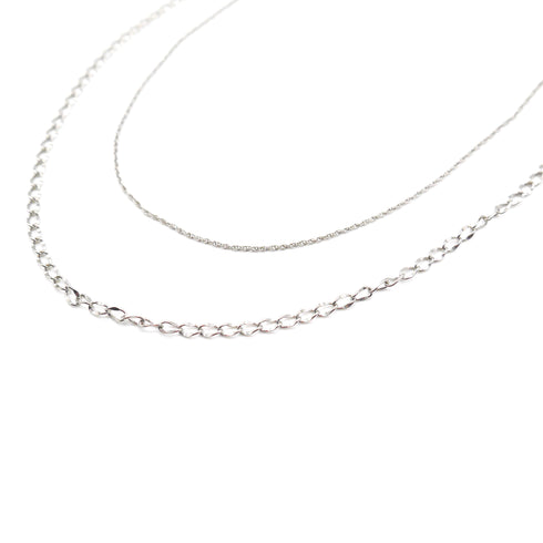 Double chain necklace