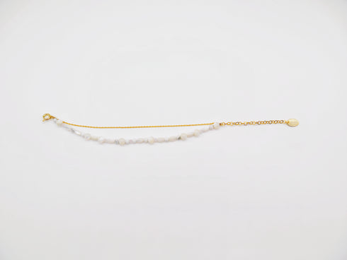 Natural stone double bracelet