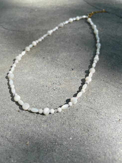Natural stone Double necklace